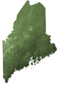 Maine terrain map